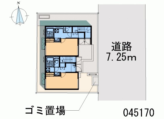 レオネクスト国立2 敷地内にごみ置き場があります。