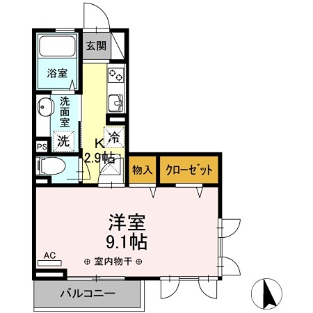 ヴィクトワール 単身さんにオススメの間取りです。