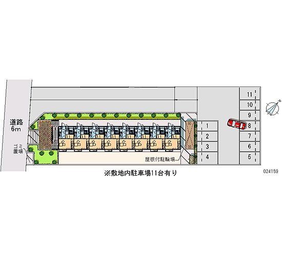 レオパレス瑞穂東  敷地内駐車場があります。