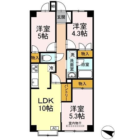 サニーハイツ村野 インターネット無料です