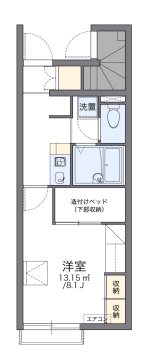 レオパレスカーサアベニュー4 単身さんにオススメの間取りです。