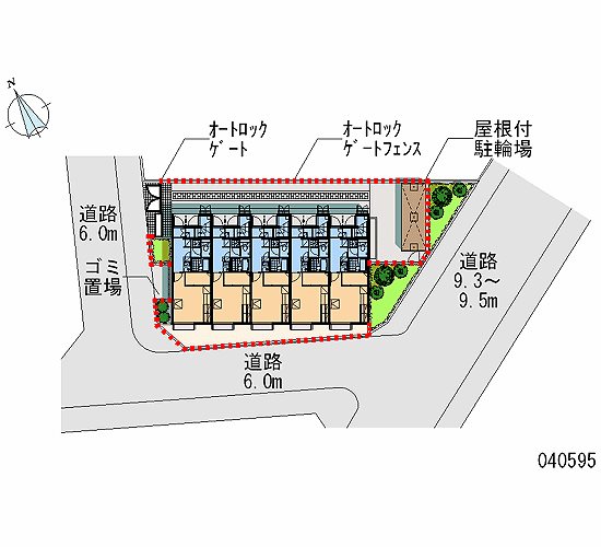 レオパレスカーサアベニュー4 屋根付きの駐輪場があります。