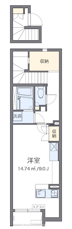 ミランダファルコナー2 人気のバストイレ別のお部屋です。