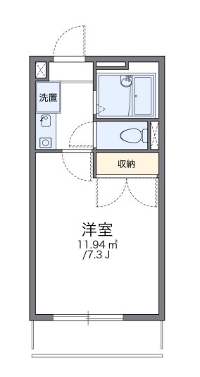 レオパレス葵第２ 単身者さんにオススメの間取りです。