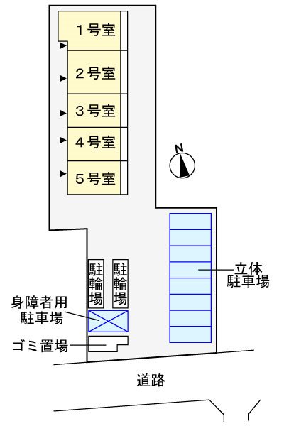 シオン八王子 配置図です。