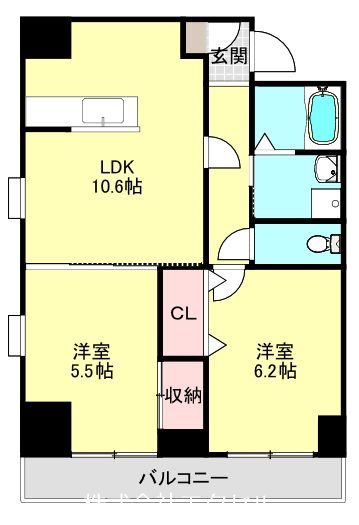 アクロス立川1 間取り