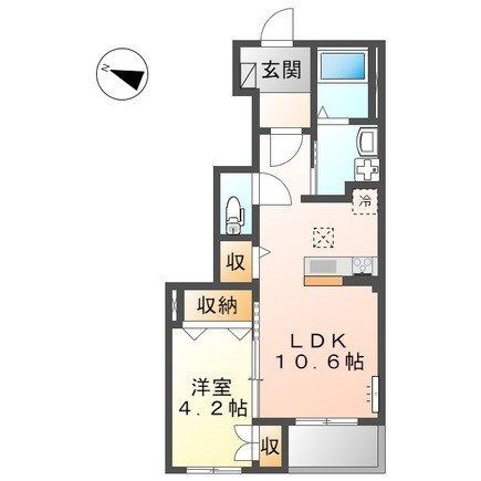 アジュール ネット無料等、設備充実の1LDK♪