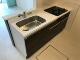 アジュール グリル付き三口コンロのカウンターキッチン♪（施工イメージ）