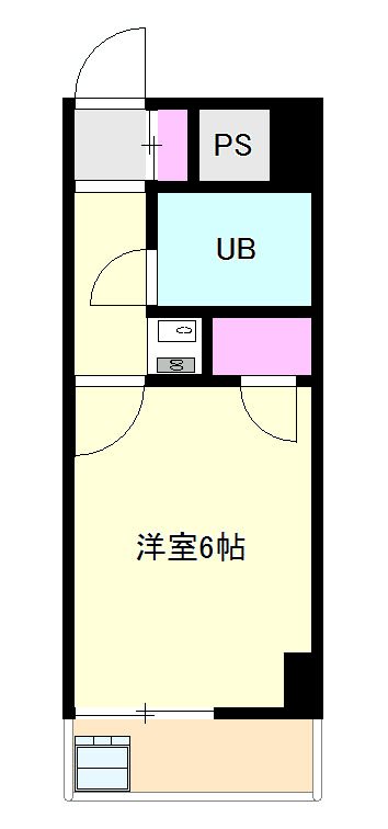 TISマンション堀之内 ゆったりとしたお部屋です。