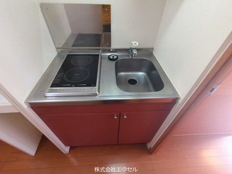レオパレスセンターウエスト1 コンロ付きです。