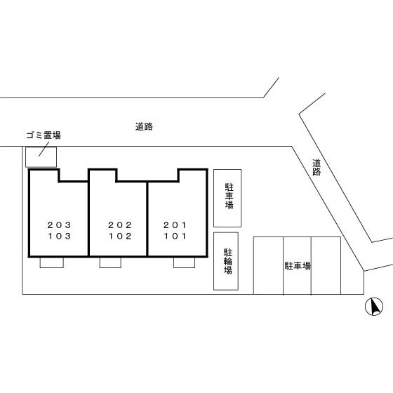 マロウコート 区画図です。