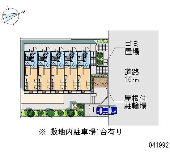 レオパレス砂漠のバラ 配置図です。