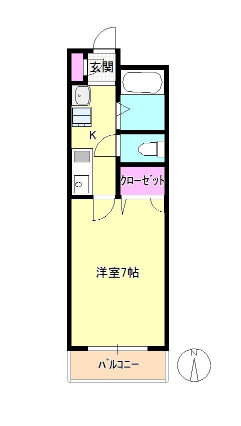 オオサワハイツ 人気のバストイレ別仕様の１です。