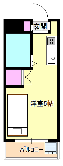 第3エコーマンション 学生、社会人の方におすすめのお部屋です。