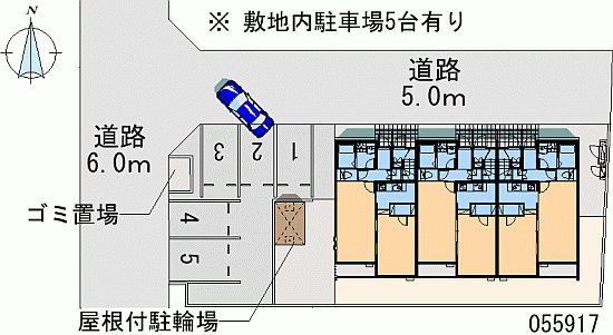 クレイノクオーレ狭山 敷地内駐車場です。