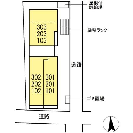 Dアセット栄町 見取り図です。