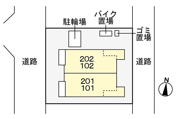 フラワーリッジ 見取り図です。