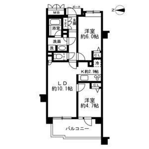 アンビシャス河辺 間取り