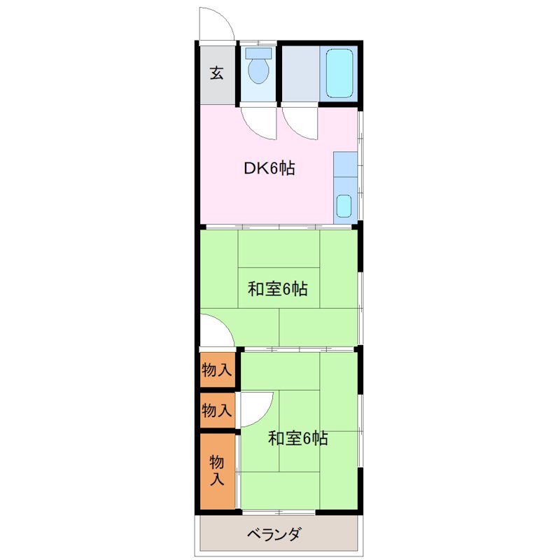 コーポ落合 間取り