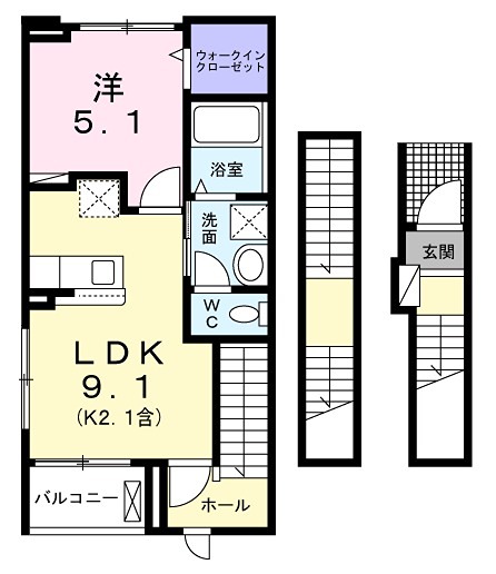 アイビードットオザク 南西向き1ＬＤＫ