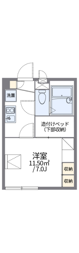 レオパレスＨＩＮＯＤＥ 間取り
