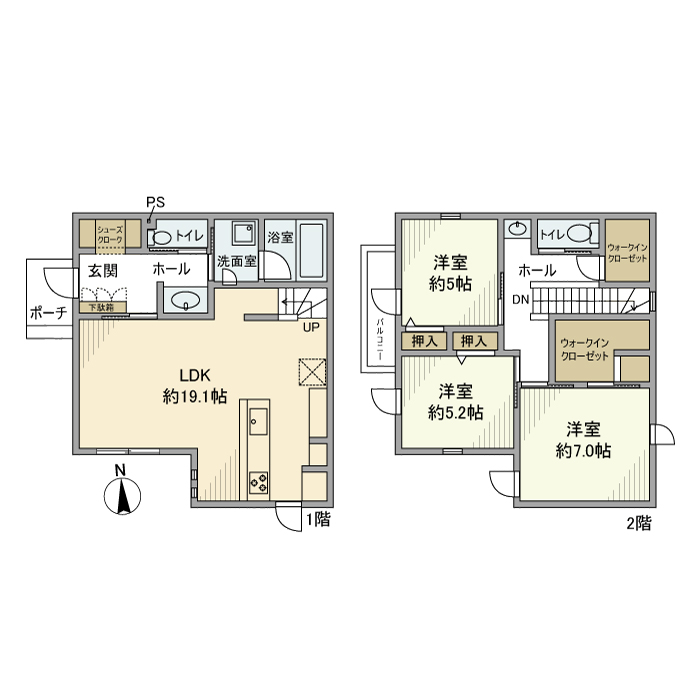 喜平町戸建 間取り