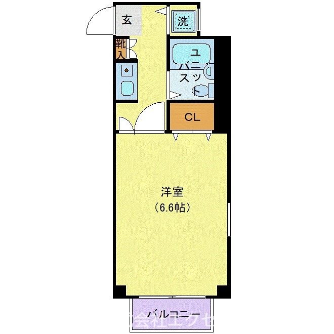 コパーズアプト矢部 1kのお部屋です。