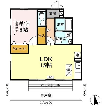ローズコート美園 南向きです。