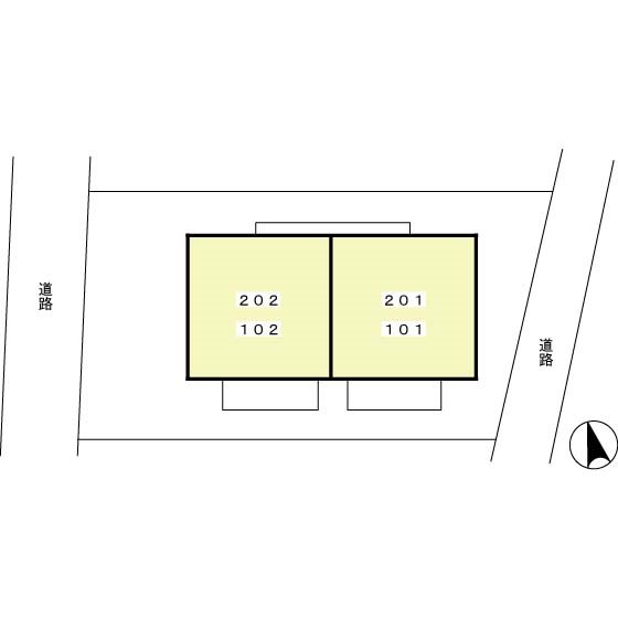 ローズコート美園 区画図です。
