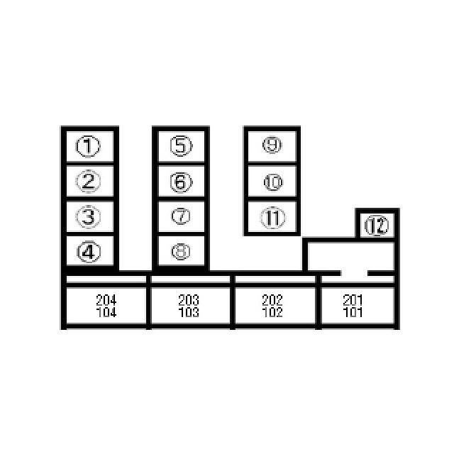 アンプルールフェールメルベェイユー 配置図です。