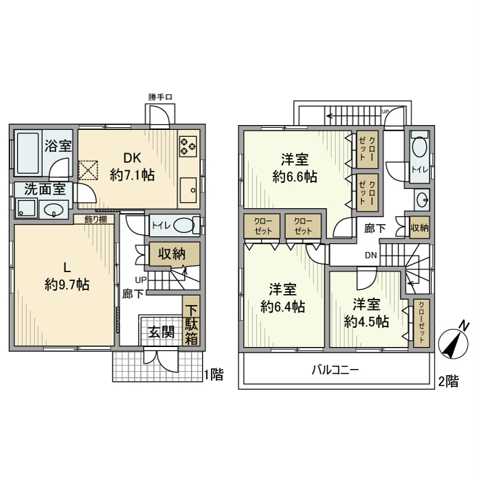 本町戸建 間取り