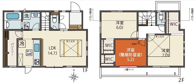 BLOOMING MAISON小平市大沼町5号棟 間取り
