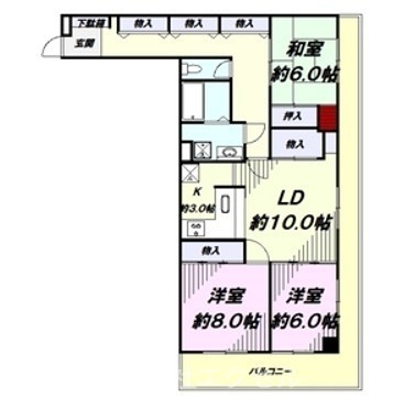 日興パレス昭島 間取り