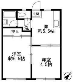 メゾンコロナード 住み分け便利な２ＤＫです。
