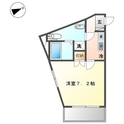 オネスティ桜ヶ丘 単身者におすすめの間取りです。