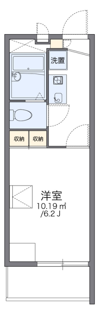 レオパレスグランパルク小柳 間取り