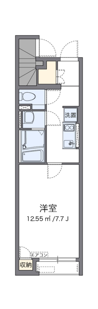 クレイノＴ　ヴィルヌーブⅥ 代表的な間取のため実際の間取とは異なる場合があります