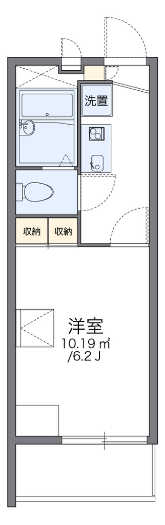 レオパレスグランパルク小柳 間取り