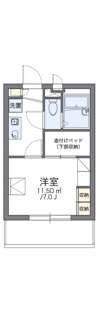 レオパレスさくらブリッサⅡ 間取り