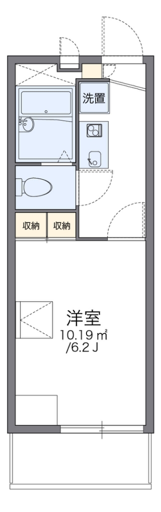レオパレスグランパルク小柳 間取り