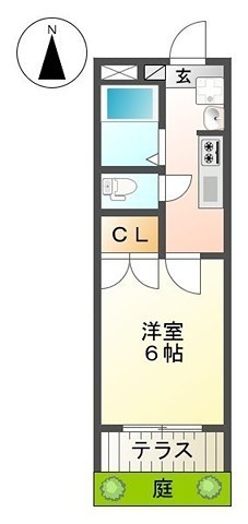 アウローラ 単身さんにオススメの間取りです。