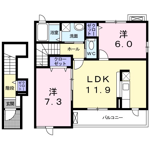 ソレイユ　プロムナード 間取り