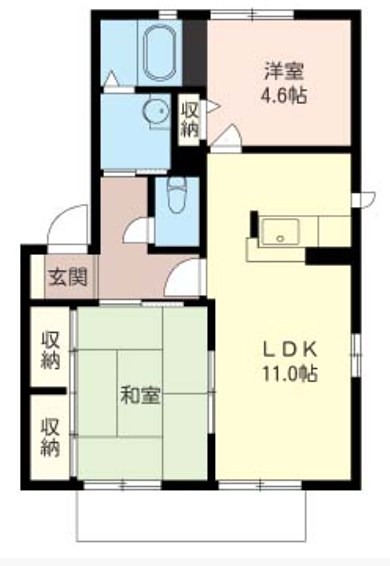 シェモワC ＬＤＫ12帖　対面キッチンです。