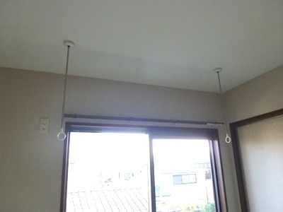 シェモワC 室内物干しあります。