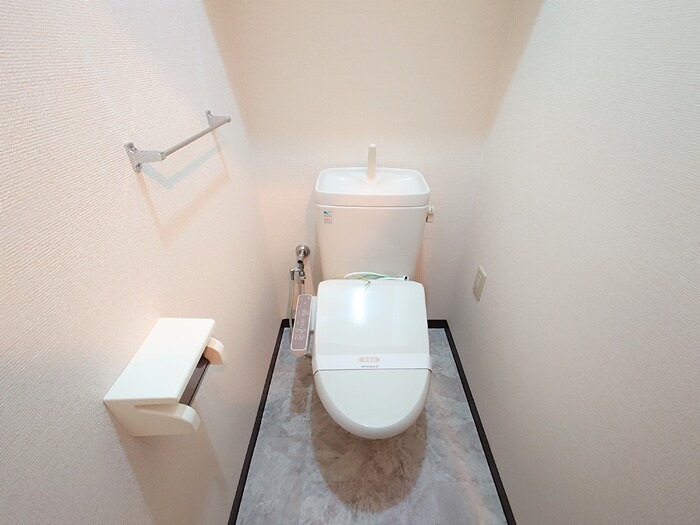 パルメゾンピエル 嬉しいウォシュレット付のトイレです。