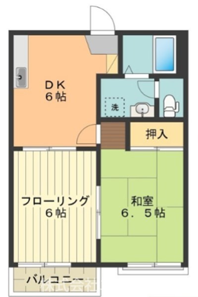 エスティーヌみよし2 住み分け便利な2DK.