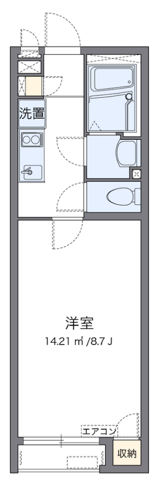 クレイノＮＩＳＨＩＧＡＩⅣ 代表的な間取のため実際の間取とは異なる場合があります