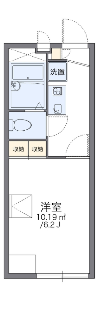 レオパレスＴＡＫＡ 代表的な間取のため実際の間取とは異なる場合があります