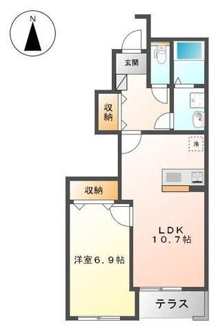 タンドル カップルさん、新婚さんにオススメの１ＬＤＫです。