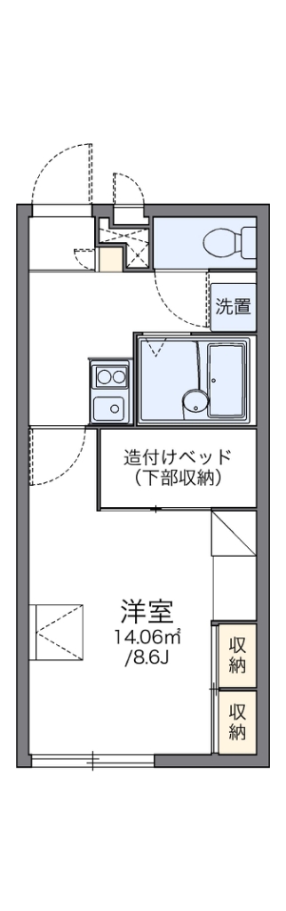 レオパレスポテトハウスⅡ 間取り